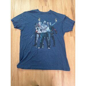 Suicide Squad Graphic T-Shirt Unisex XL DC Comics Blue Short Sleeve